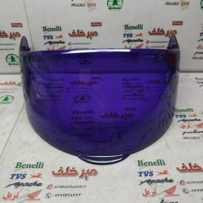 شیشه طلق کلاه کاسکت ایمنی موتور سیکلت فک متحرک عینک دار خارجی برند لاوس lavous بنفش