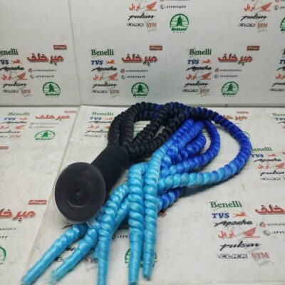 موی تزیینی انواع کلاه کاسکت ایمنی موتور سیکلت اعلا (ابی روشن)