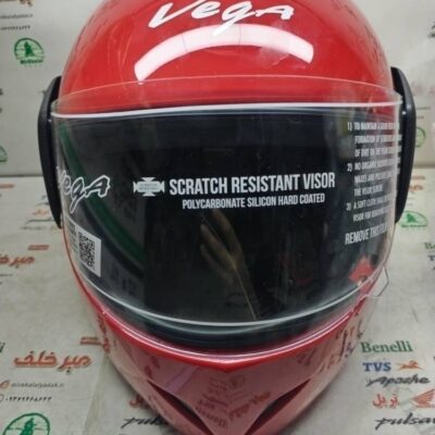 کلاه کاسکت ایمنی موتور سیکلت بچه گانه خارجی vega قرمز