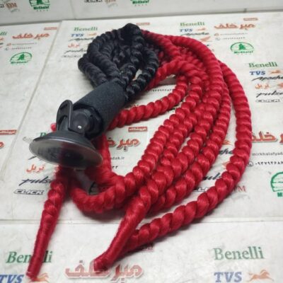 موی تزیینی انواع کلاه کاسکت ایمنی موتور سیکلت مدل جدا بافته شده اعلا (قرمز)