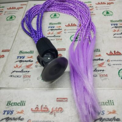 موی تزیینی انواع کلاه کاسکت ایمنی موتور سیکلت اعلا (بنفش)