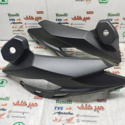قاب (کاور فلاپ) راهنما دور بلوری چراغ جلو موتور هایپرو و بلنتا و کاوازاکی طرح z1000 مشکی مدادی مات (جفتی)