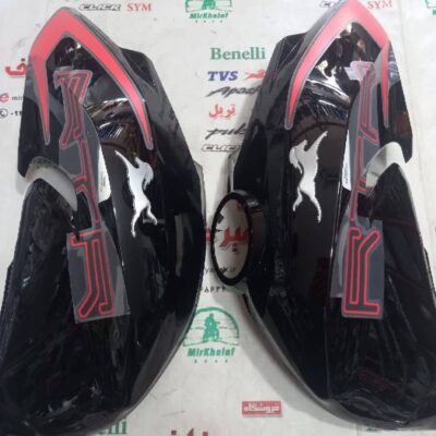 قاب (کاور فلاپ) باله بغل باک موتور اپاچی 200 جدید نیوفیس اصلی مشکی (جفتی)