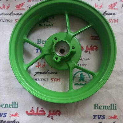 رینگ چرخ عقب موتور یاماها طرح ایروکس nvx سبز دیسکی