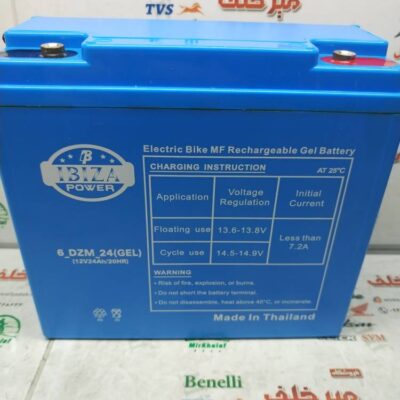 باطری 12/24 امپر برند ایبیزا تایلندی موتور برقی و اسکوتری و اتوماتیک