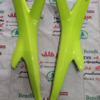 قاب (کاور فلاپ) ایکس باک (گیتاری بزرگ زیر زین) موتور یاماها طرح ایروکس جدید نیوفیس nvx سبز فسفری براق (جفتی)