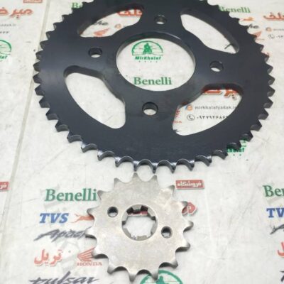 دنده (طبق) زنجیر چرخ عقب و جلو موتور sym گالکسی na و nh (درجه 1)